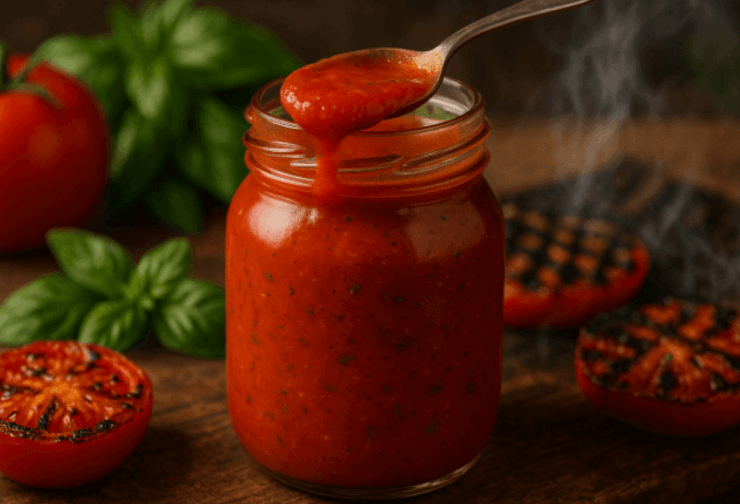  Smoked Tomato & Basil Grilling Sauce 